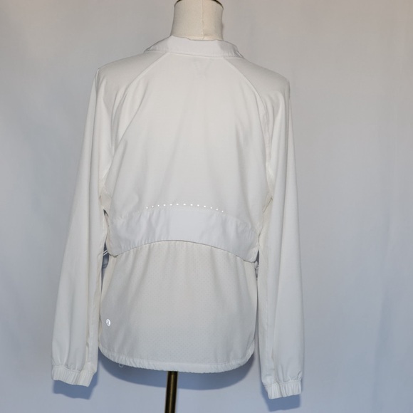 Lululemon Stretch Ripstop 1/2 Zip Pullover Windbreaker White Size 4 - Picture 9 of 13